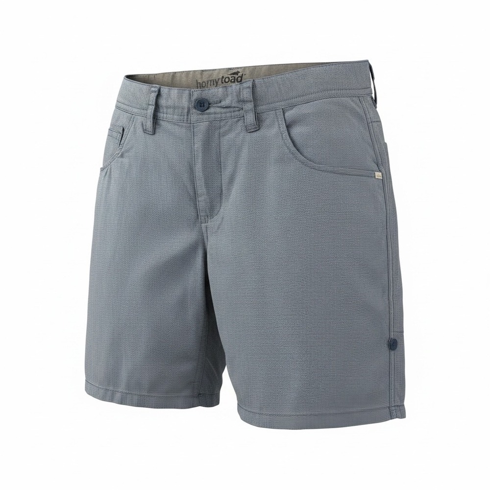 Horny Toad Hiking Shorts Size 6 Blue Micro Check Gorpcore Outdoor Active Utility